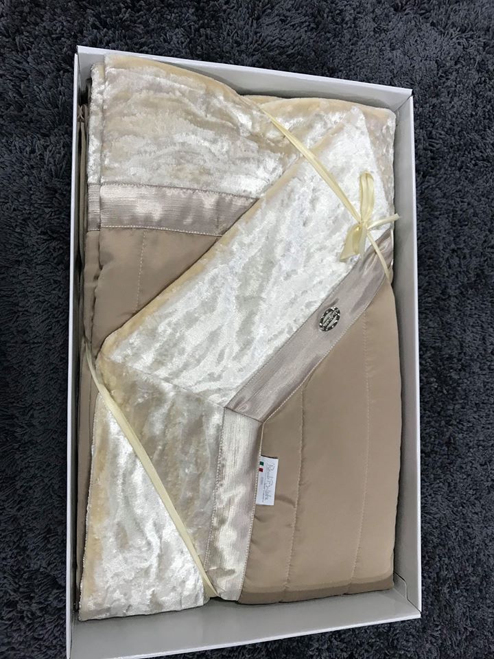 Satin with Velvet Border Luxury Bedspread 